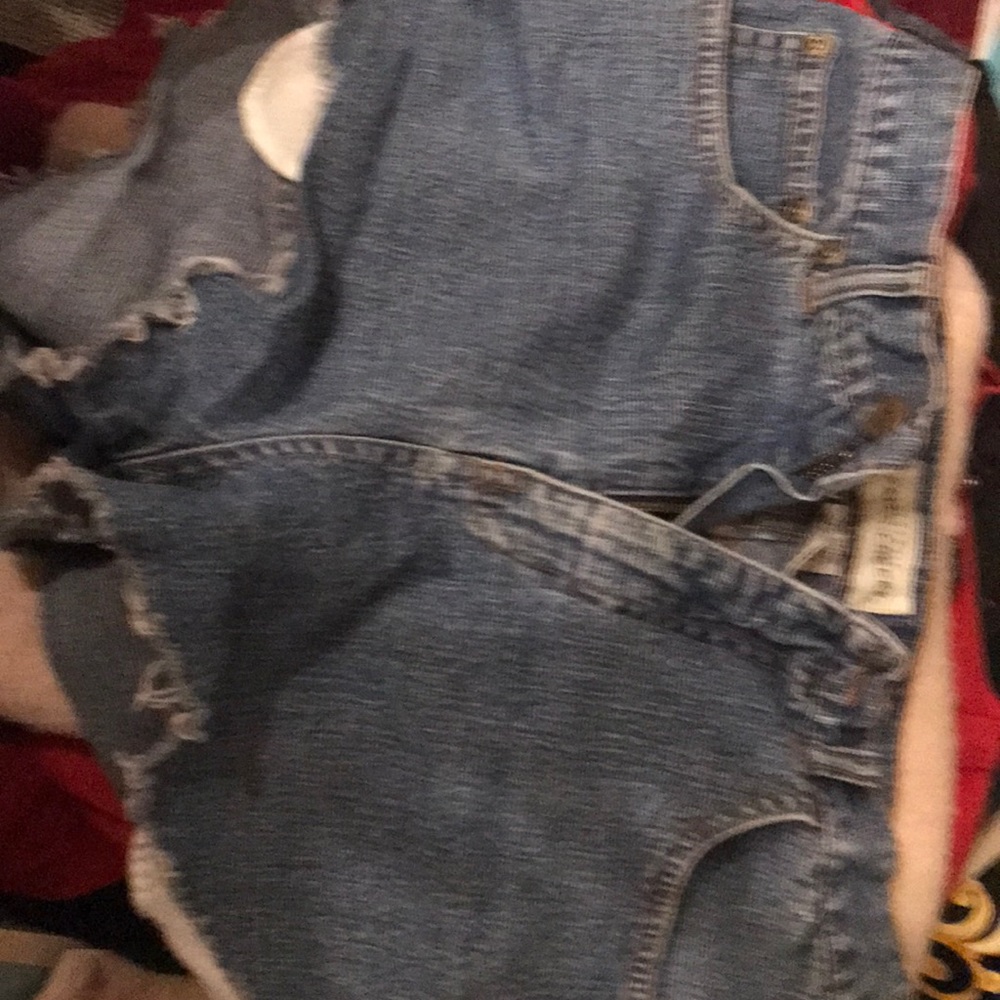 Blue jean shorts